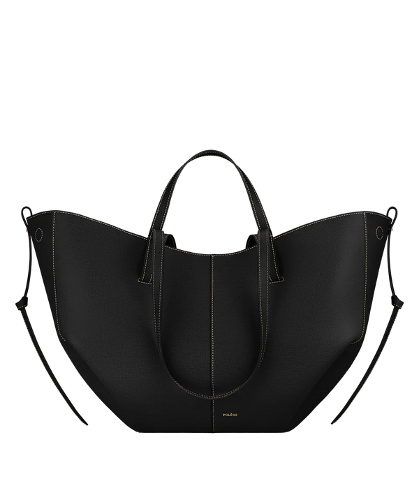 Cyme EDITION TEXTURED BLACK WITH ECRU STITCHING